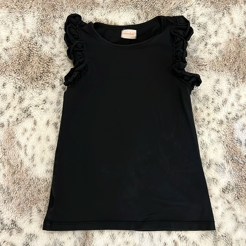 Wennikids black tank w ruffles